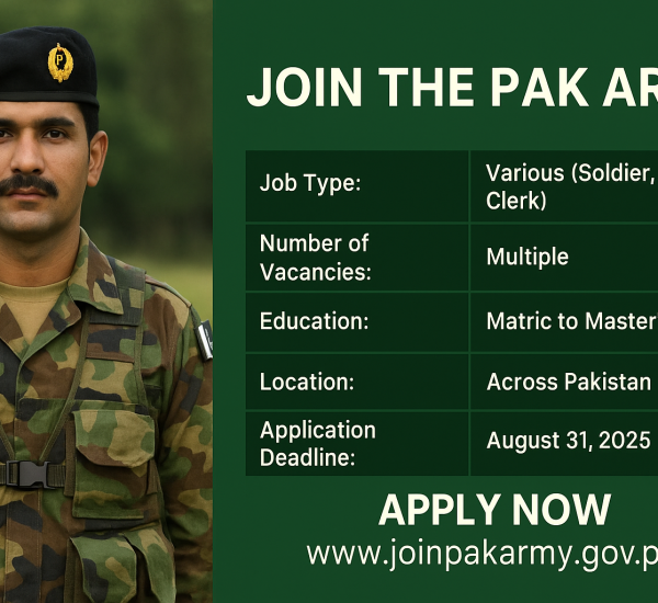 PAK Army jobs 2025