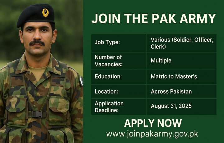 PAK Army jobs 2025