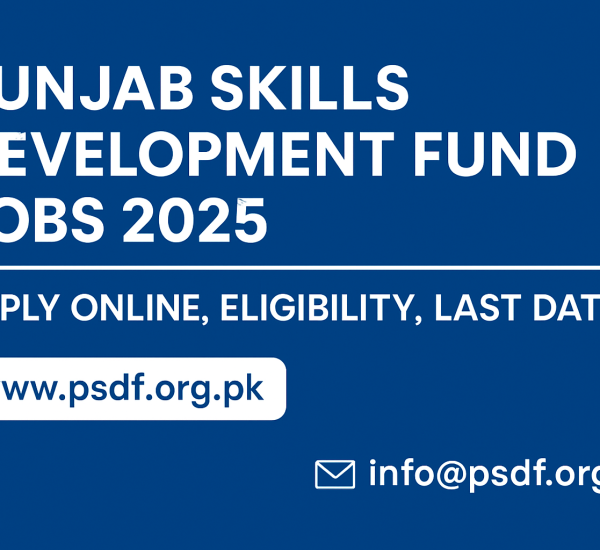 Punjab Skills Development Fund Jobs 2025